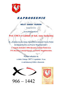 Powiększ grafikę: Zaproszenie na wykład naukowy