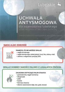 Zobacz grafię w powiększeniu: Ulotka dot. uchwały antysmogowej dla województwa lubelskiego (strona 1)